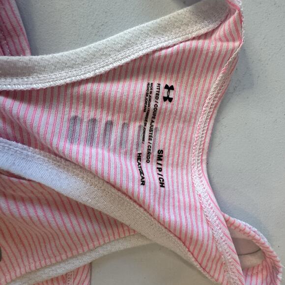 Women’s Small Under Armour Pink And White Tank Small - Picture 3 of 4